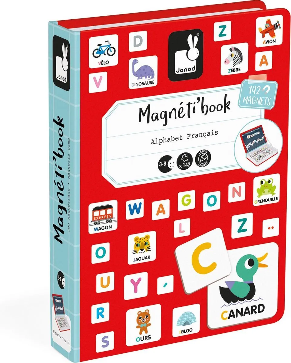 Janod Magnetibook Alfabet Franstalig 2711 - Speelset