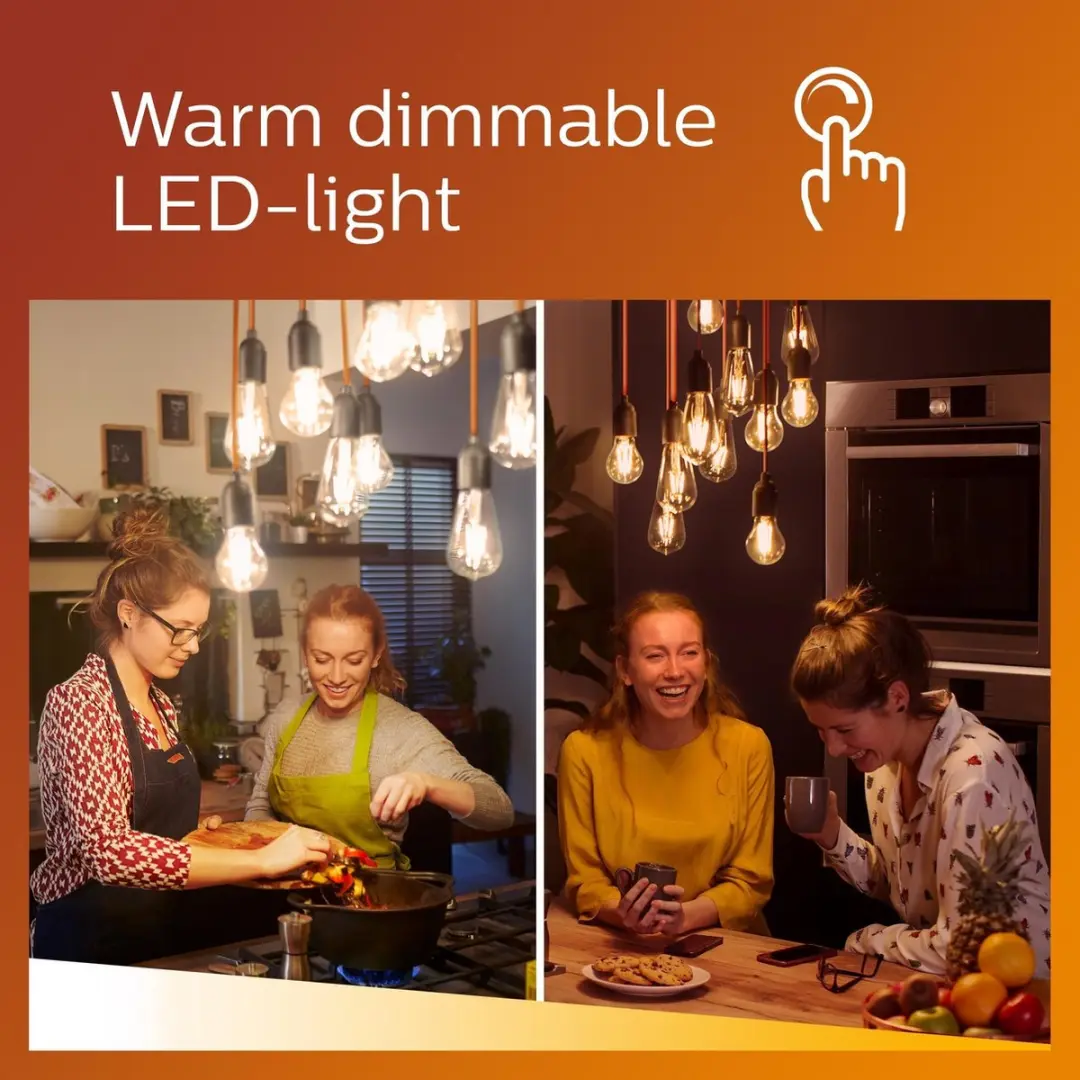 Philips LED G93 CL WGD 60W E27 Warm Wit