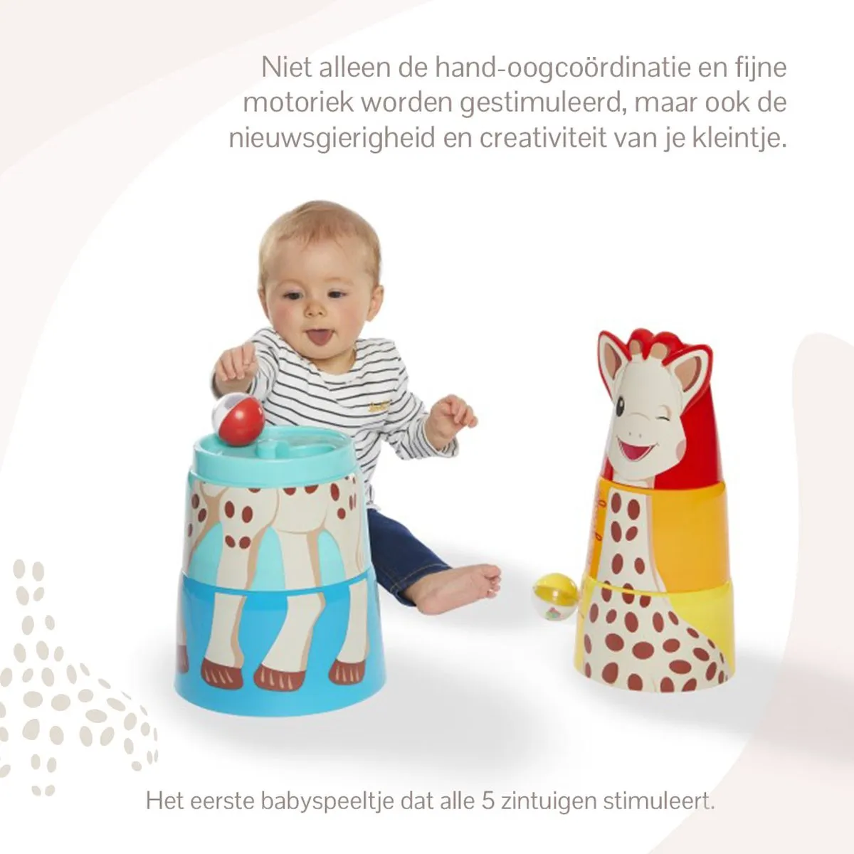 Sophie de Giraf Reuze Stapeltoren - 6-delig - Multi
