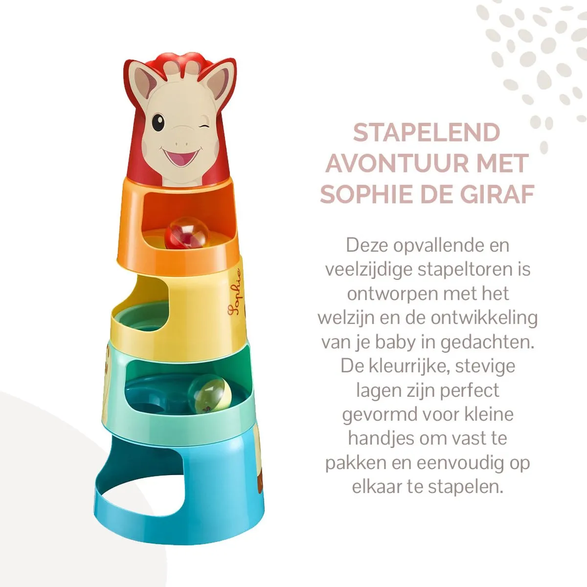 Sophie de Giraf Reuze Stapeltoren - 6-delig - Multi