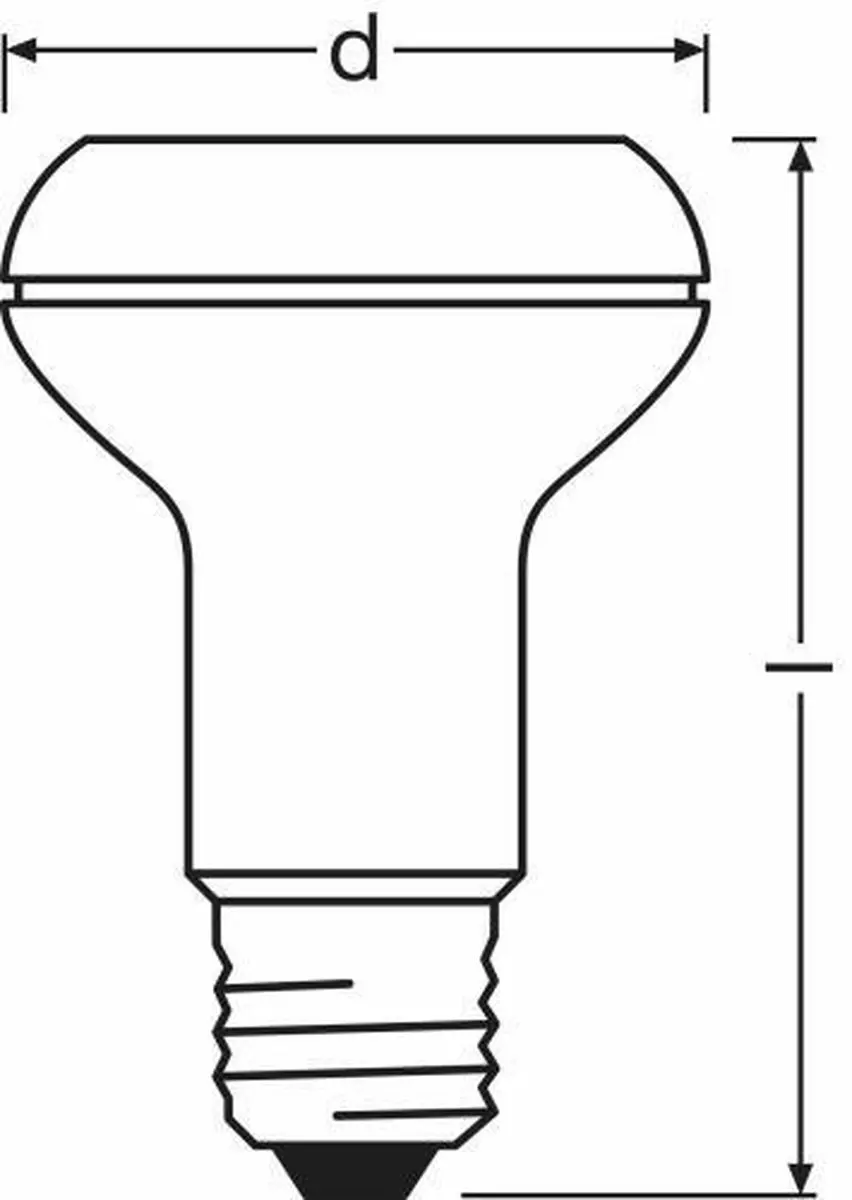Osram Superstar R63 LED-lamp 5,5W 2700K
