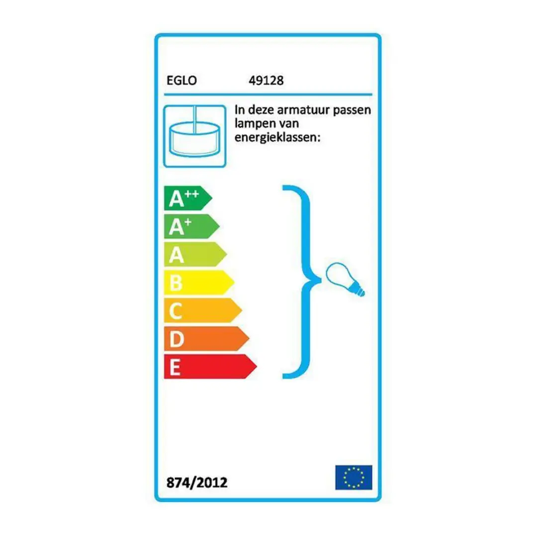 Eglo Colten Hanglamp E27 - 60W - Zilver
