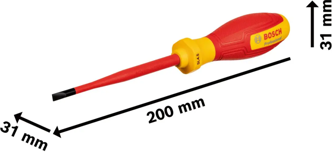 Bosch Professional SL 4.5 VDE Schroevendraaier 1600A02NC2 - Geel/Rood