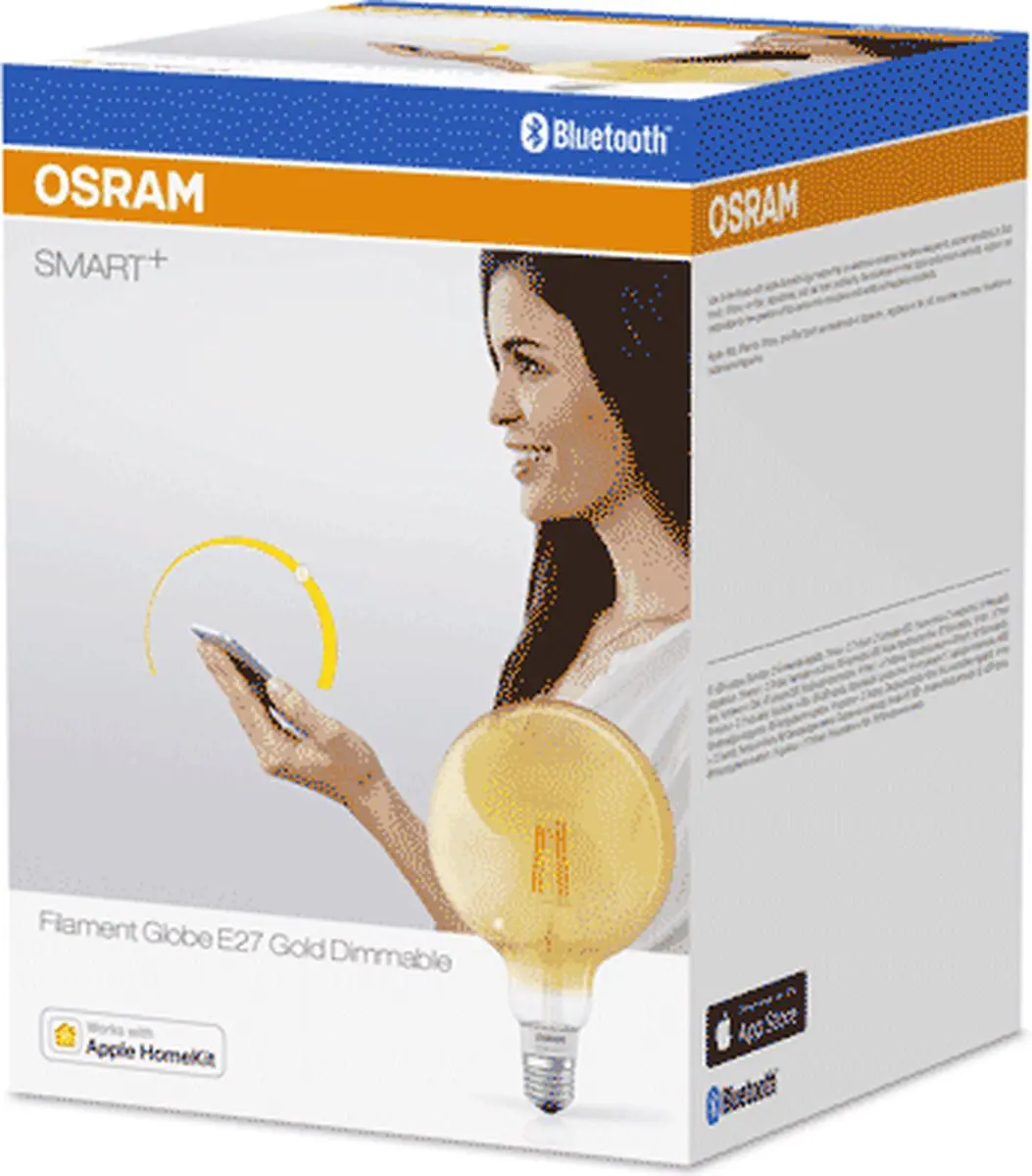 Osram LED Filament Globe Goud E27 5.5W Warm Wit