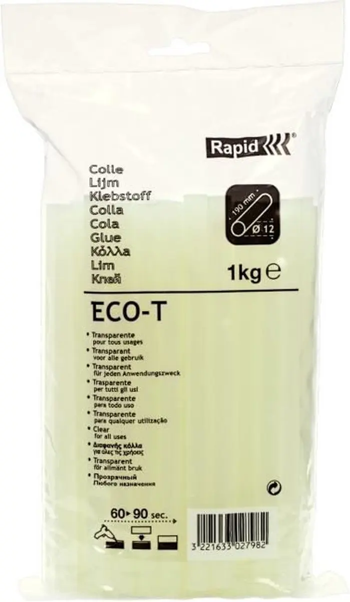 Rapid 12mm Universele Lijmpatronen 1kg