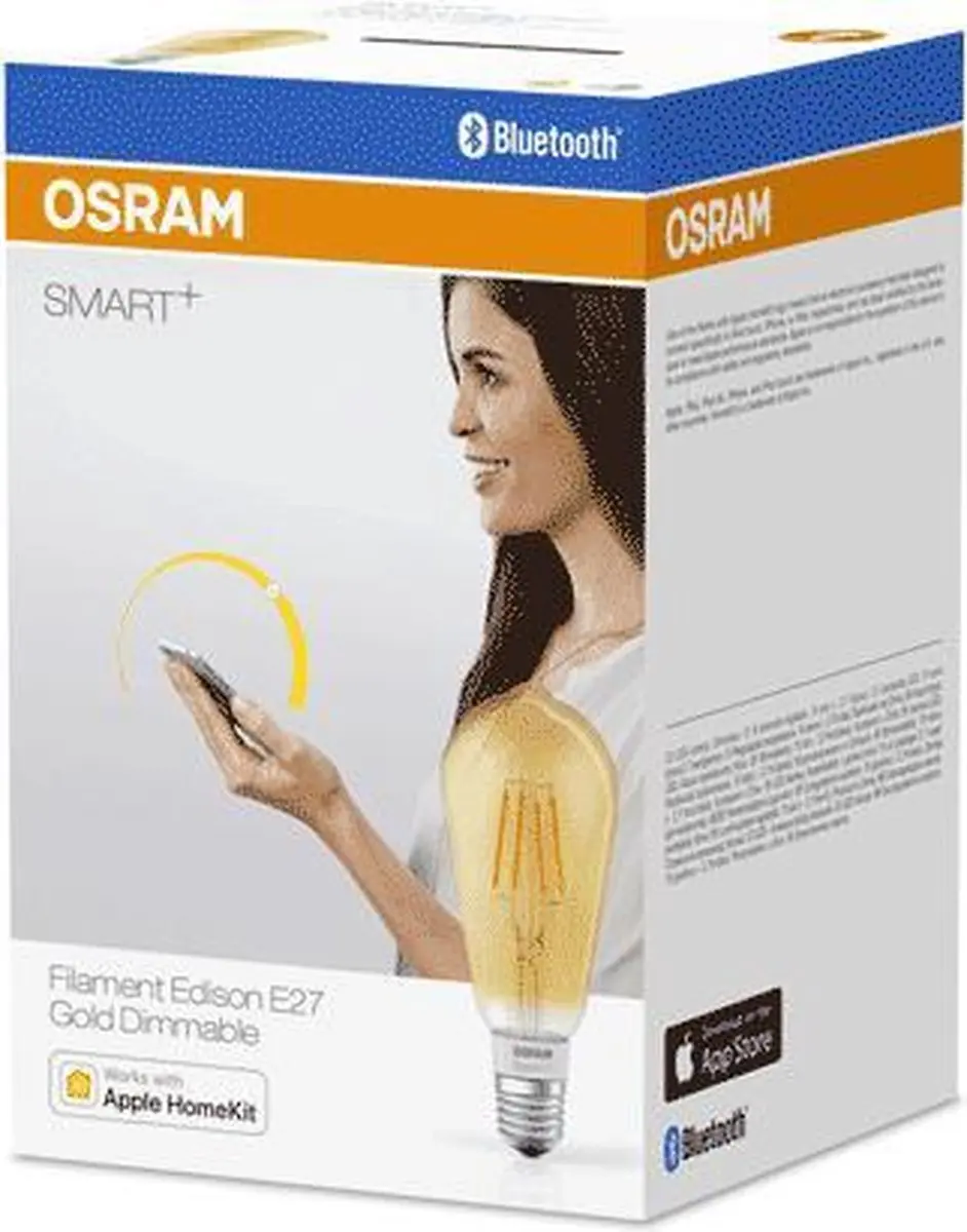 Osram Smart+ Filament Edison Intelligente Lichtbron - Bluetooth - Warm Wit