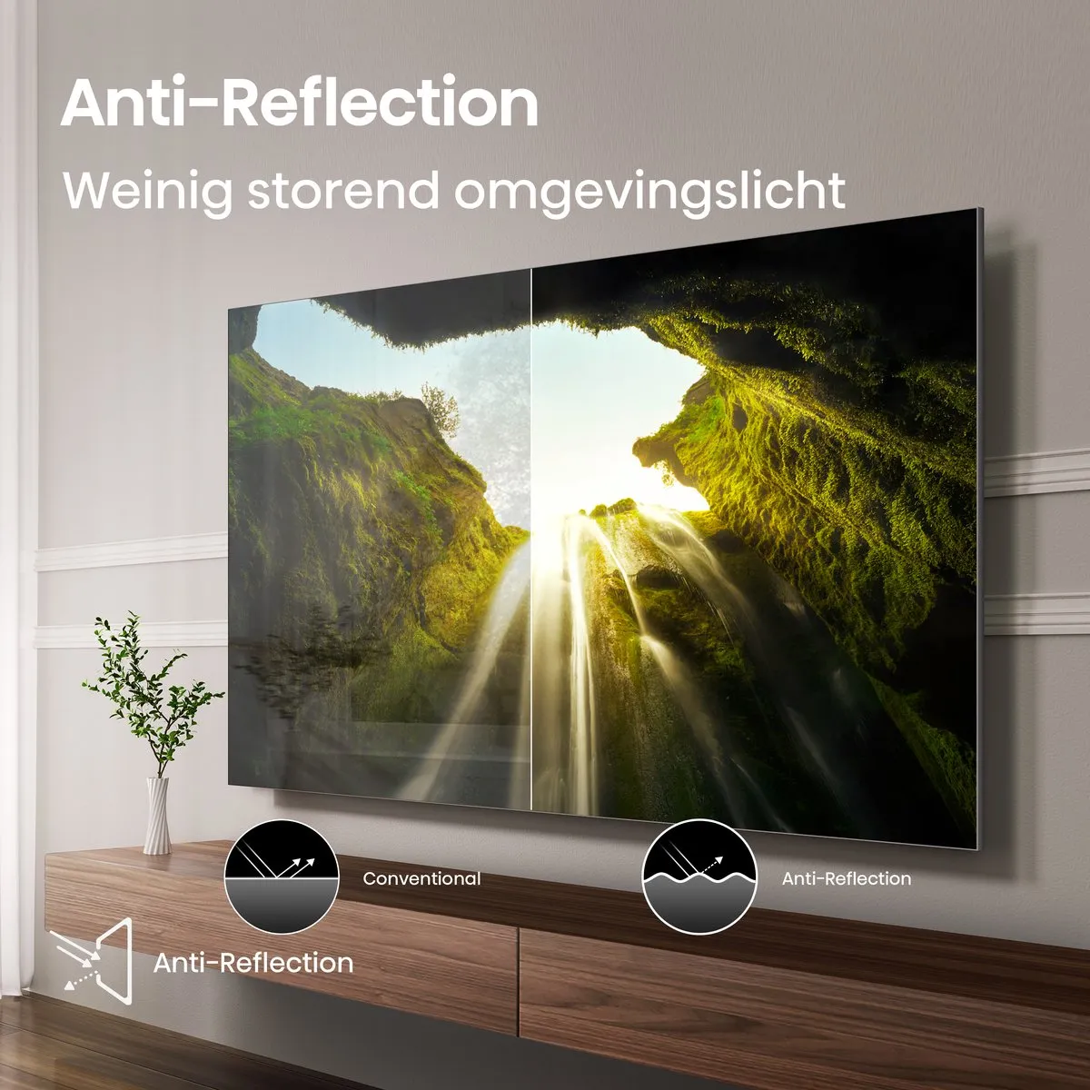 Hisense 75U7Q PRO 75 inch MiniLED TV - Metaal/Donkergrijs - afbeelding 6 van 6