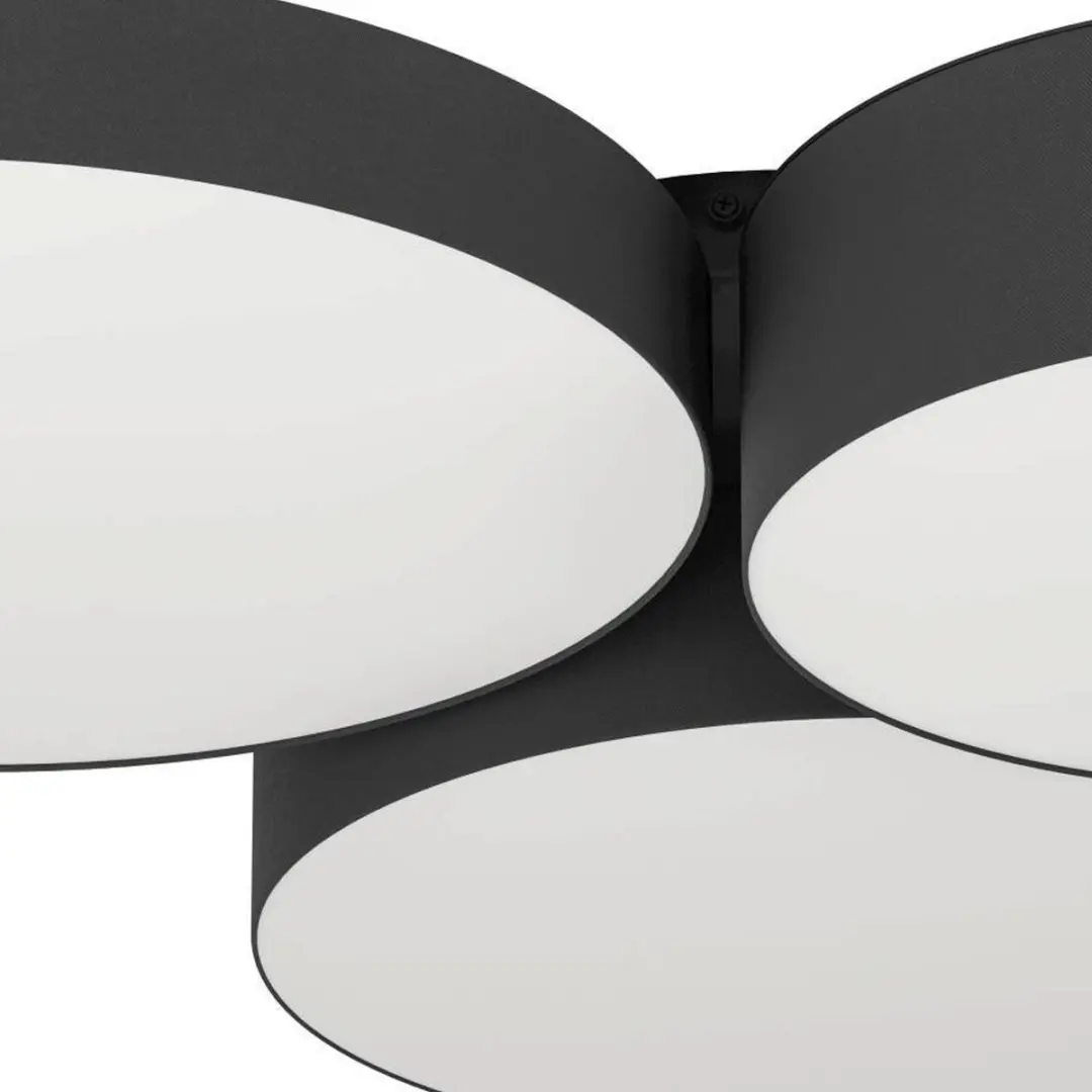 EGLO connect.z Barbano-Z Plafondlamp - 60,5cm - Zwart/Wit - RGB & Wit - Zigbee