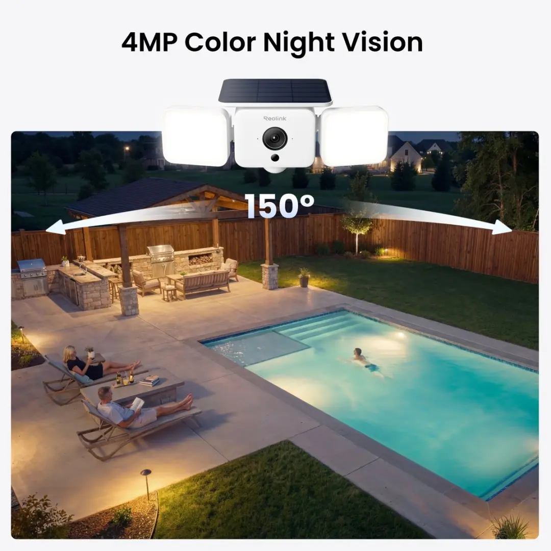 Reolink Floodlight Series F310B Buitencamera - 4MP - WiFi 6 - Wit