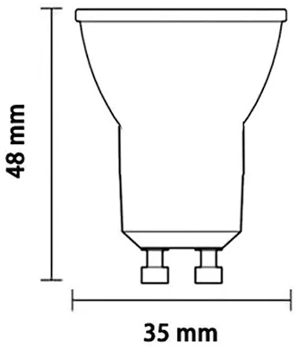 Lybardo Inbouwspots 3-pack GU10 3.5W - Warmwit 2700K - Ø7.5cm