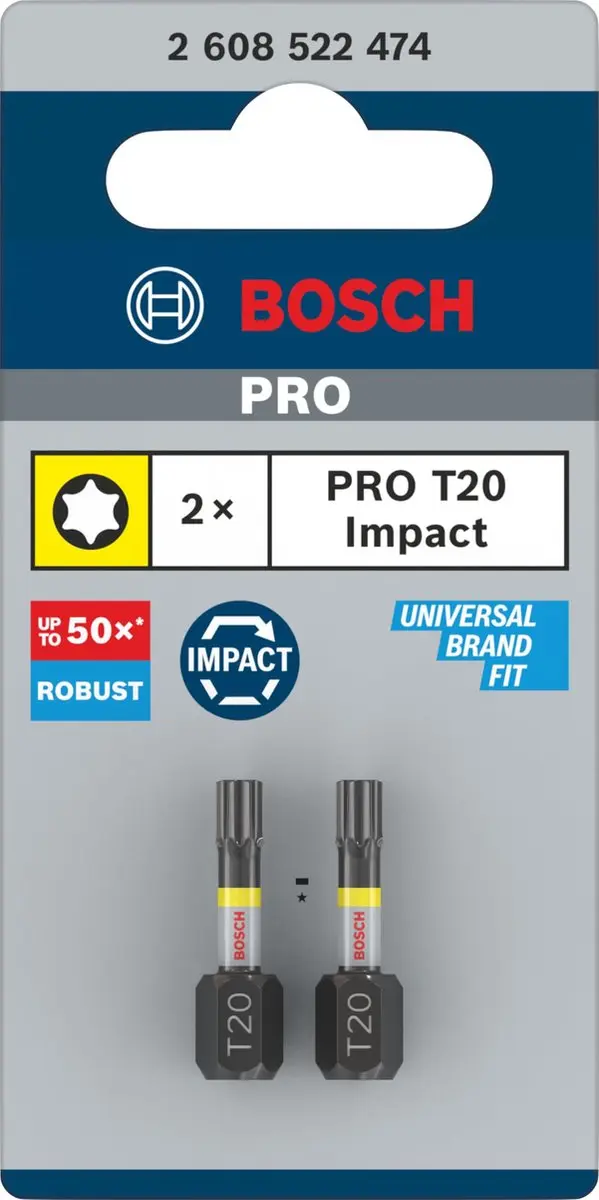 Bosch Professional Impact Control T20 25mm - 2 Stuks - afbeelding 6 van 6