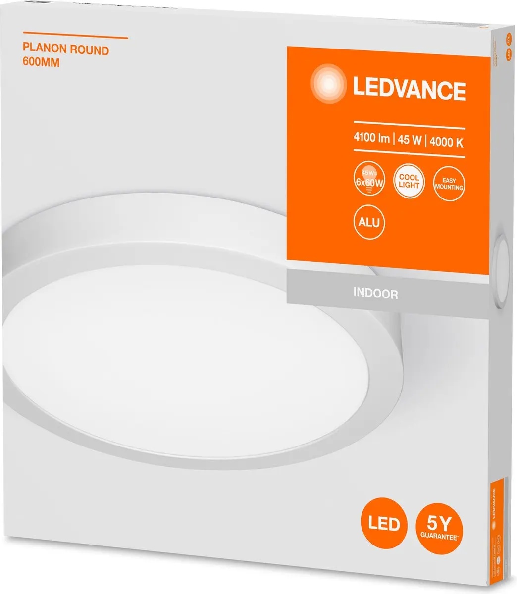 LEDVANCE Planon Round Paneelarmatuur 45W - Koelwit 4000K