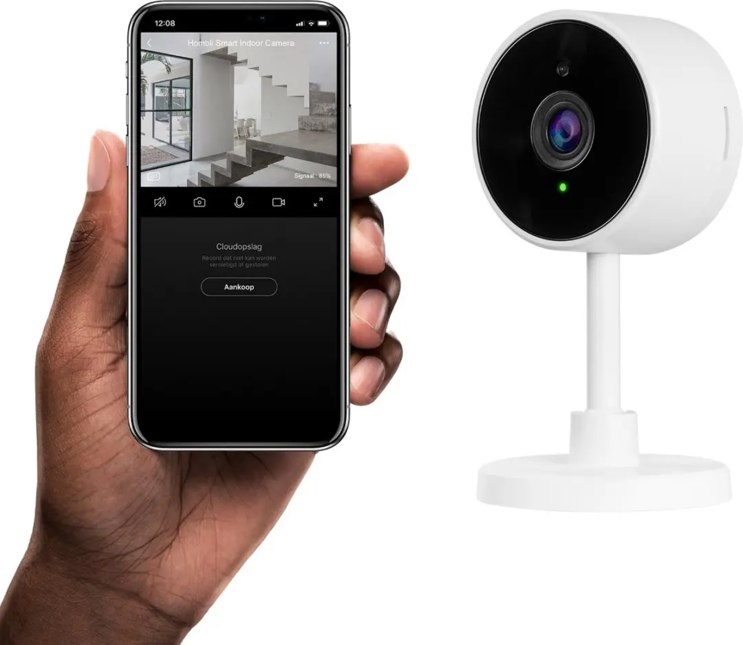 Hombli Smart Home Starterkit - Slimme Camera, Lamp & Stekker - Multicolor