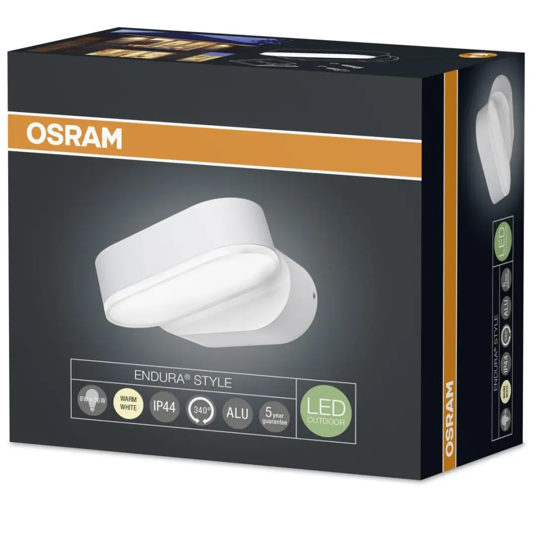 Osram Endura Syle Buiten LED Wandlamp Mini 8W - Wit