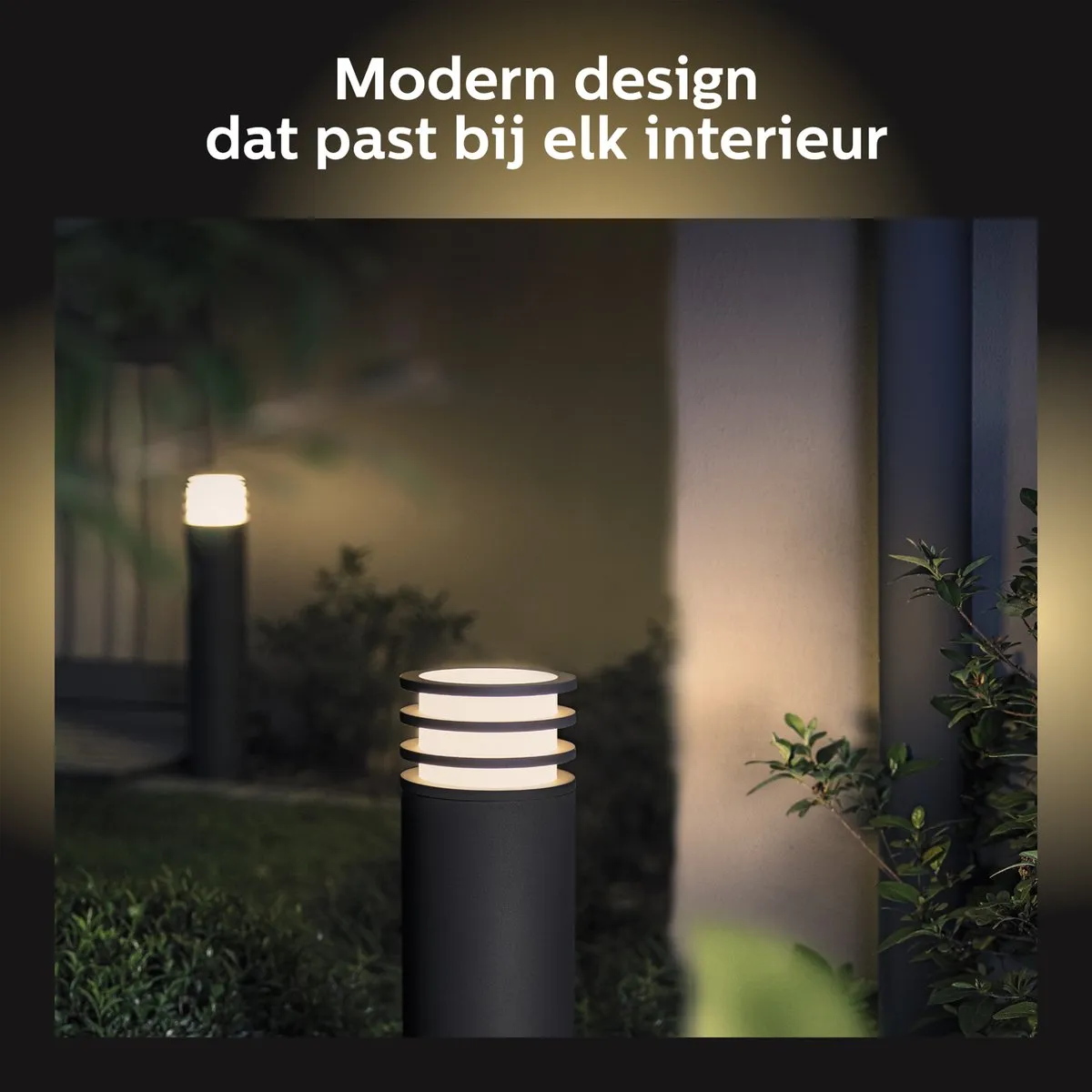 Philips Hue Lucca Sokkellamp - 9W - Antraciet