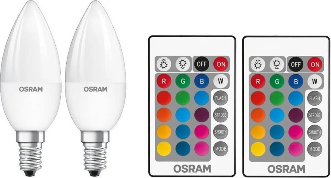 Osram LED Kaarslamp E14 RGBW 250lm