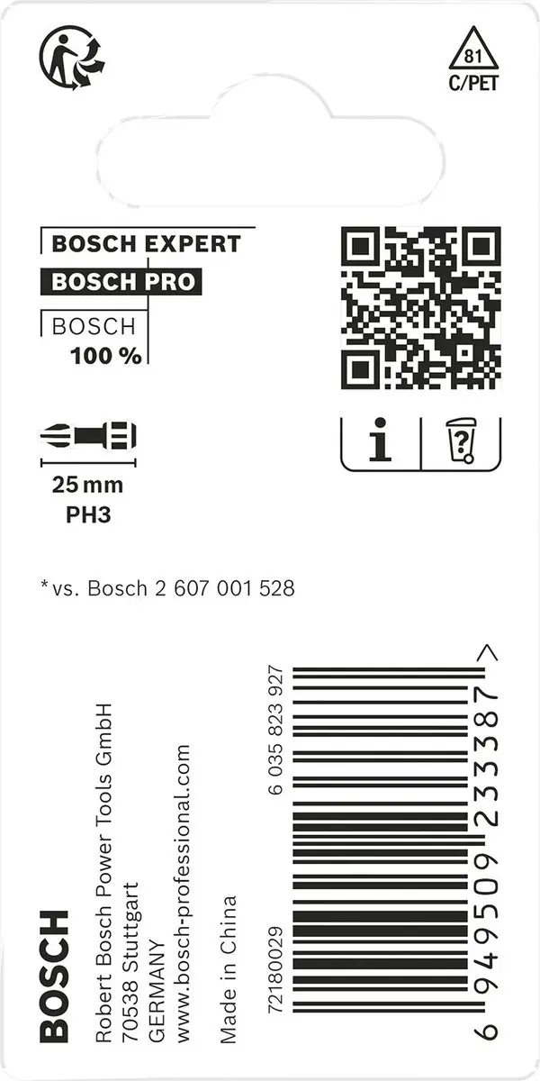 Bosch Professional PH3 25mm Slagbit - 2-delig