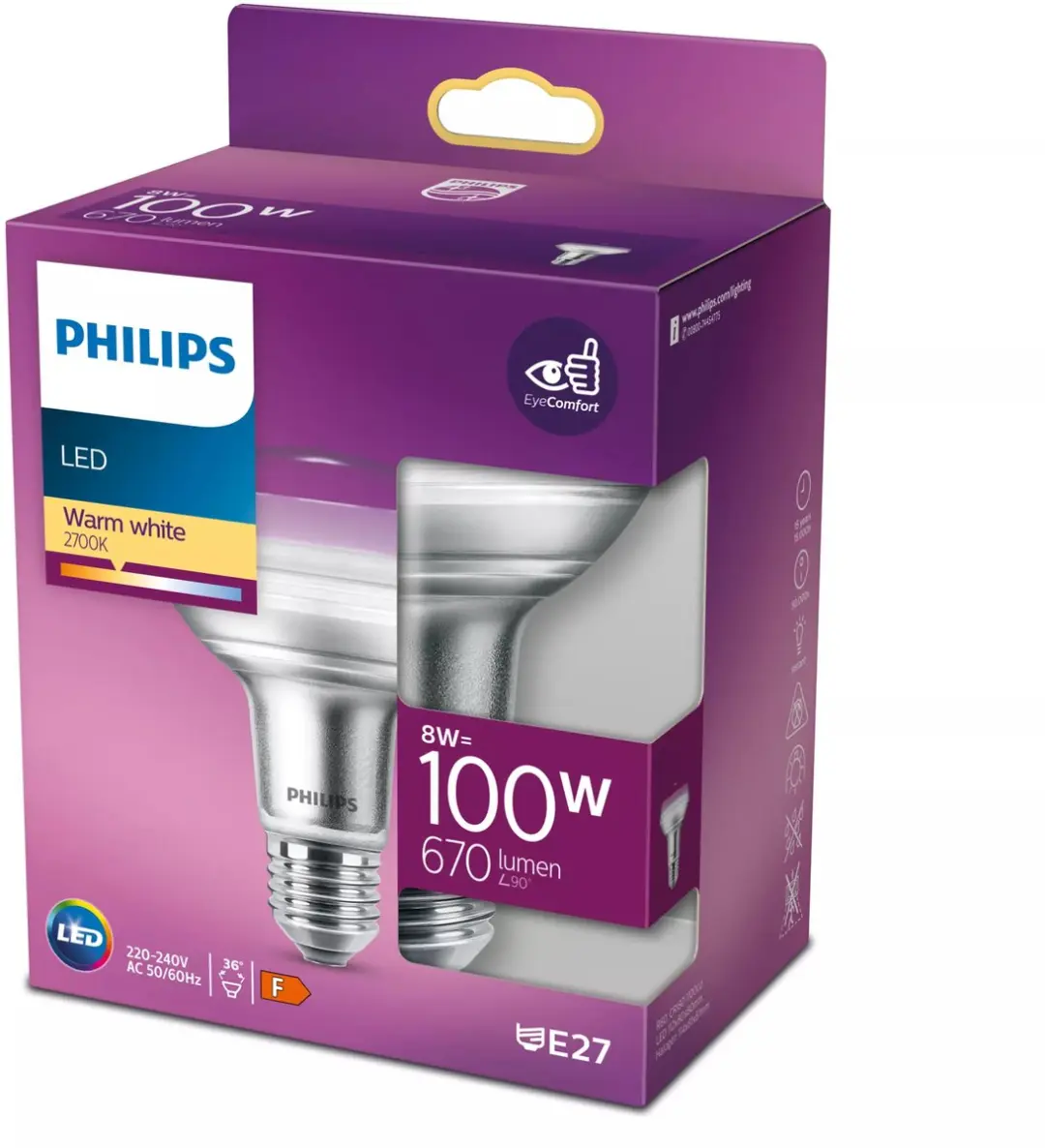 Philips LED Reflector 100W E27 Warmwit