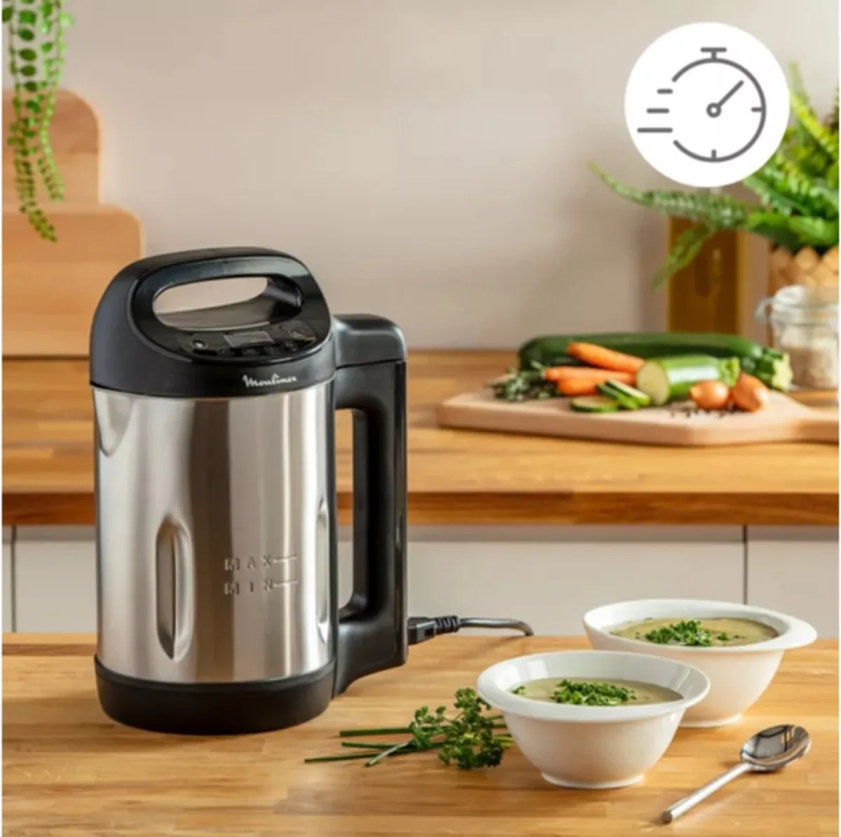 Moulinex My Daily Soup YY4694FG Soepmaker - RVS - met mes