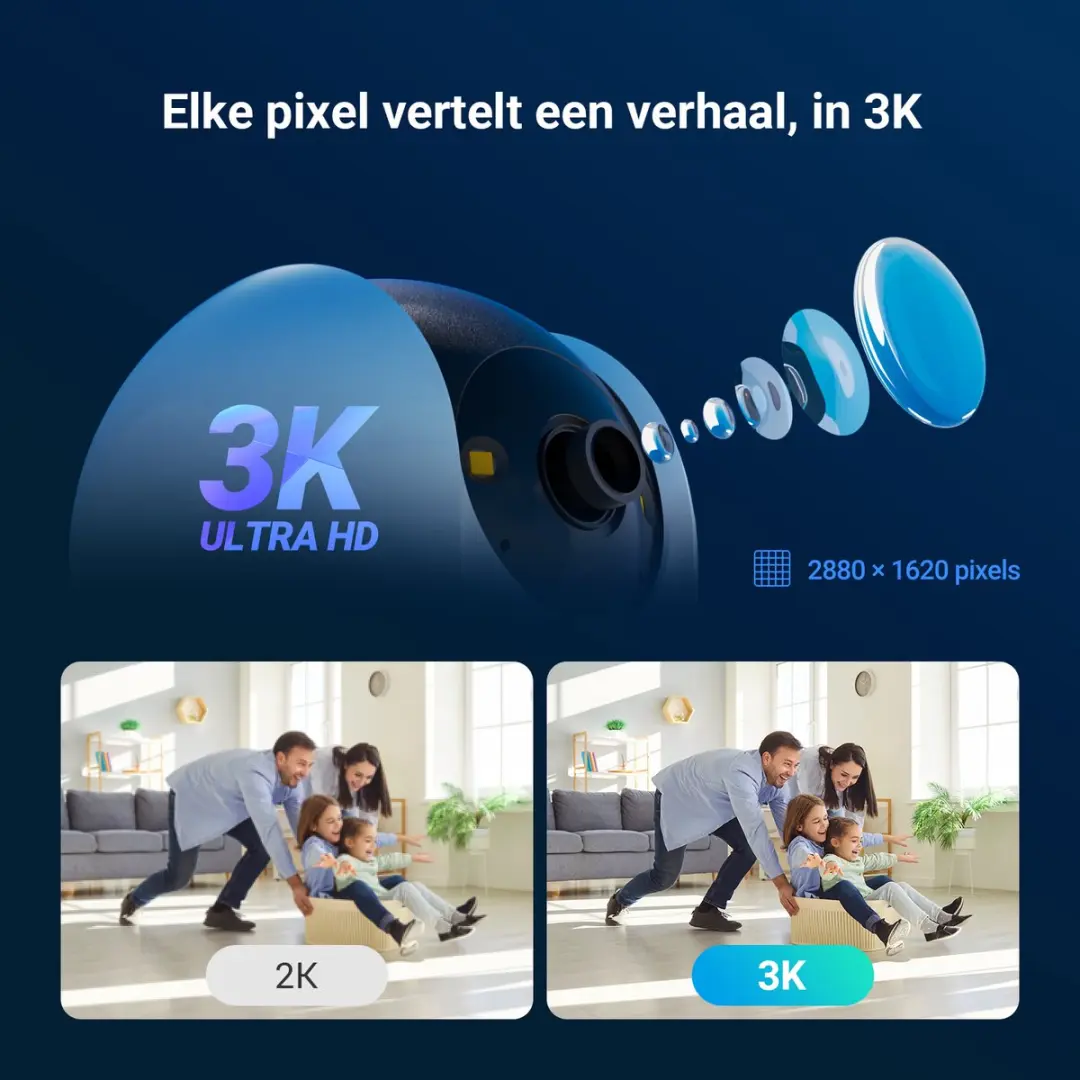EZVIZ C6N G1 3K Binnencamera - Smart Color Nachtzicht - CS-C6N-R200-1Q5WFL - Wit
