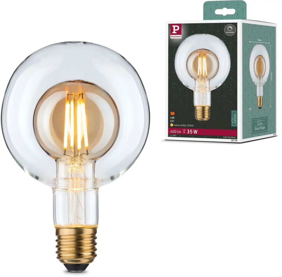 Paulmann Inner Shape Edition LED Globe E27 4W