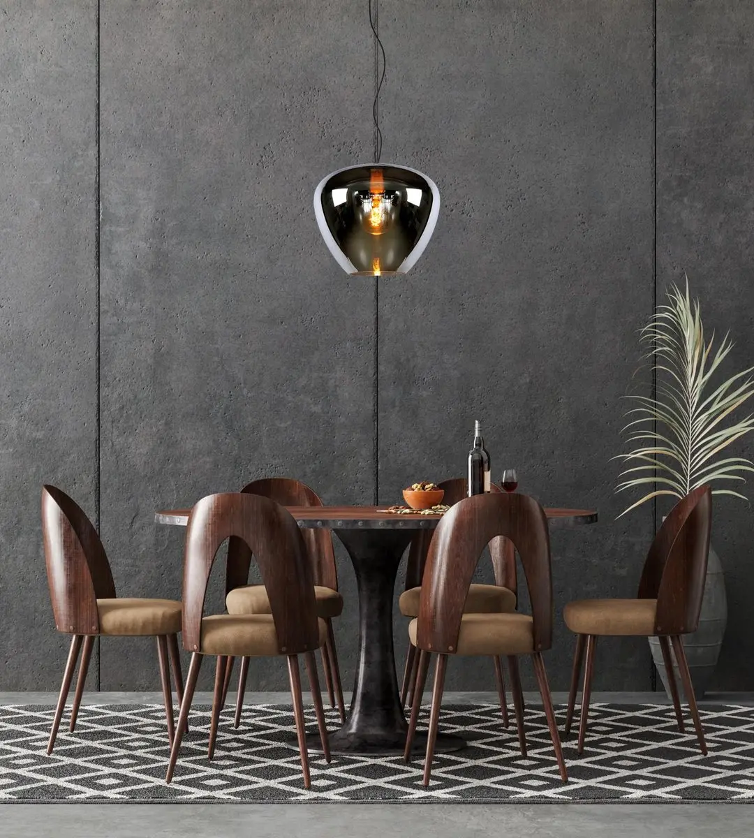 Lucide Soufian Hanglamp Ø40cm - Fumé
