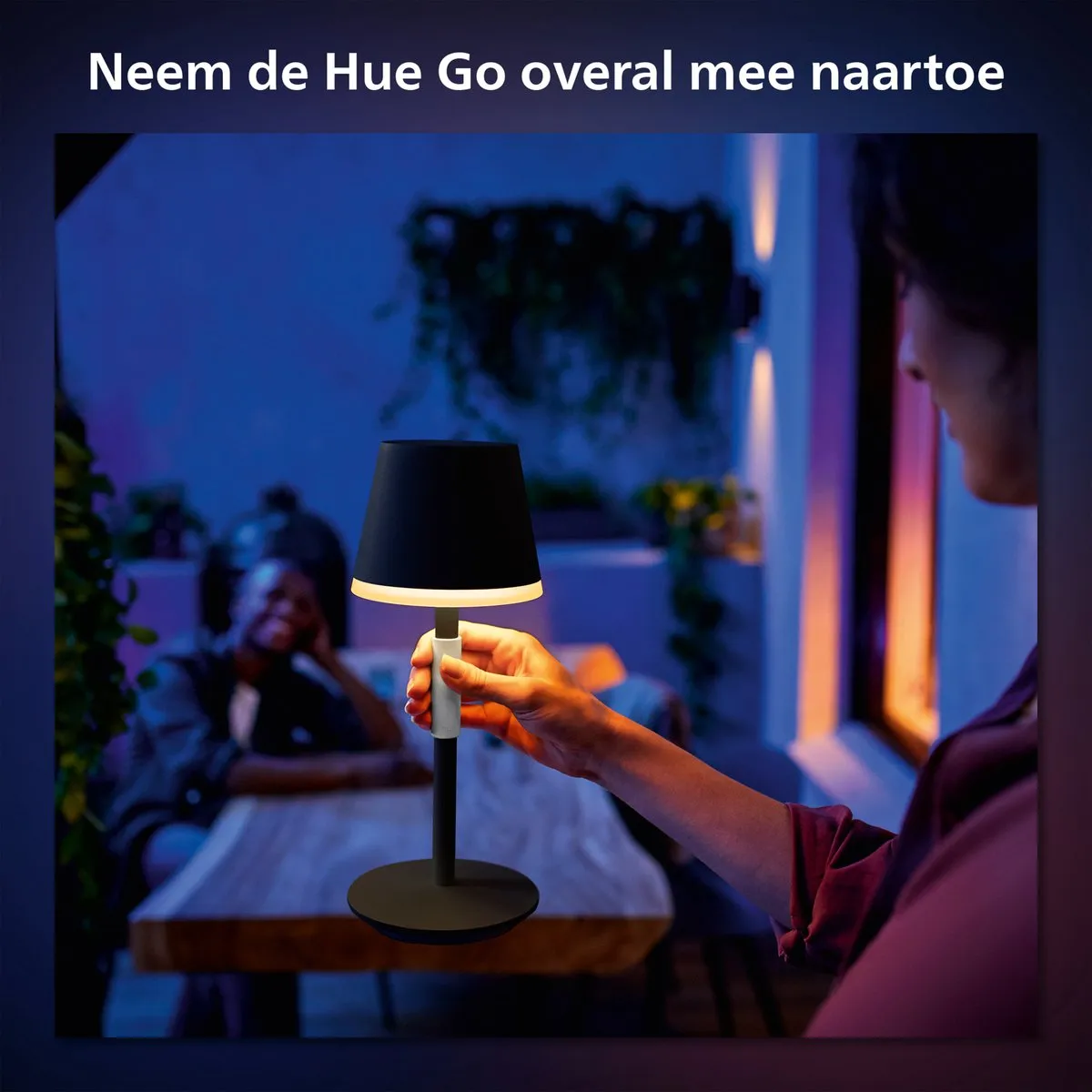 Philips Hue Go Draagbare Tafellamp - Zwart