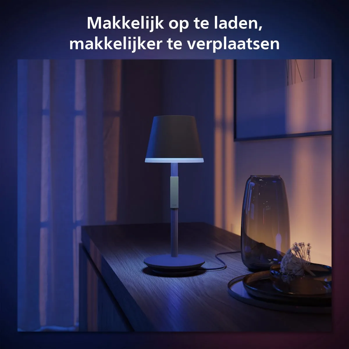 Philips Hue Go Draagbare Tafellamp - Zwart