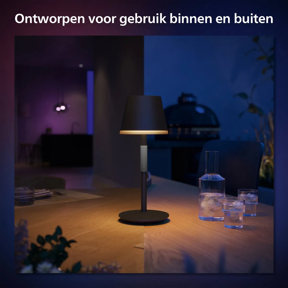 Philips Hue Go Draagbare Tafellamp - Zwart