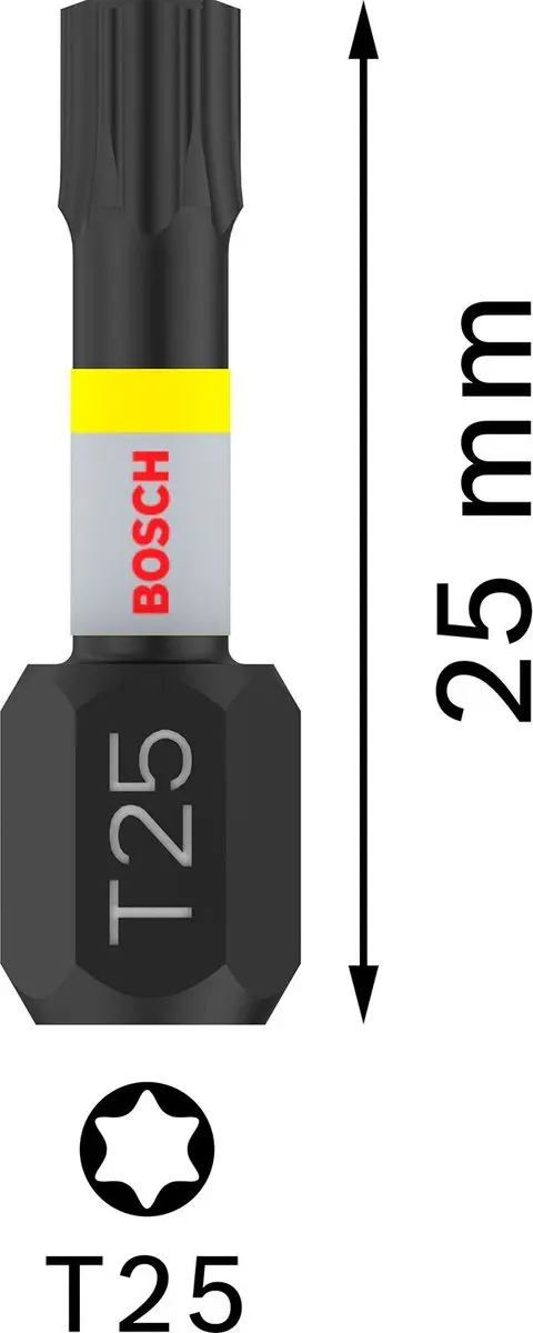 Bosch Professional Impact Control T25 25mm - 2 Stuks