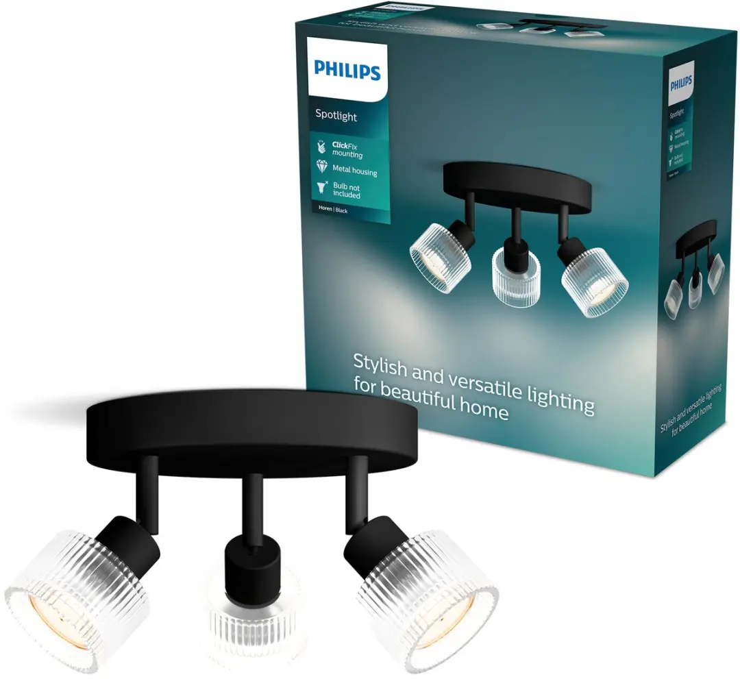 Philips Horen Opbouwspot GU10 3x5W