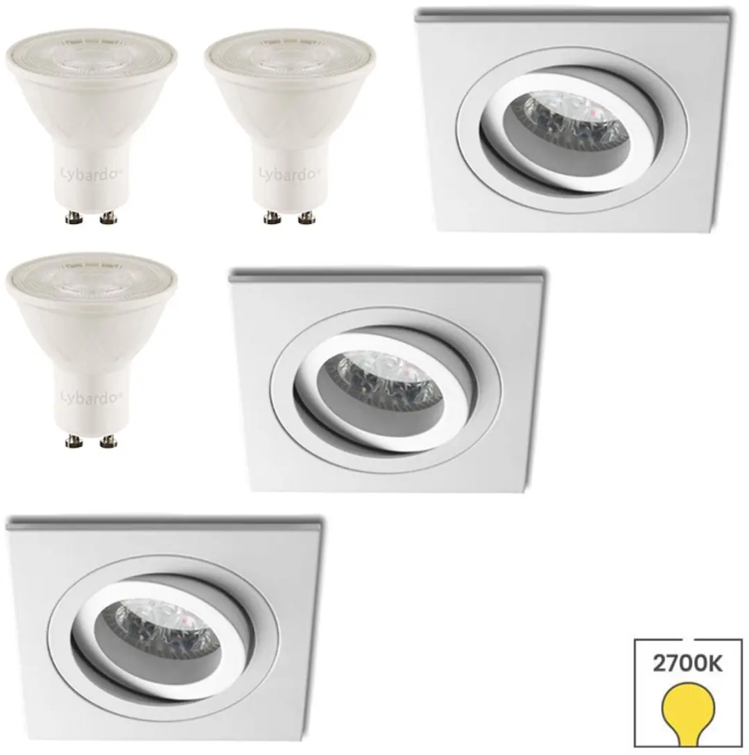 Lybardo Inbouwspots 3W 3-pack