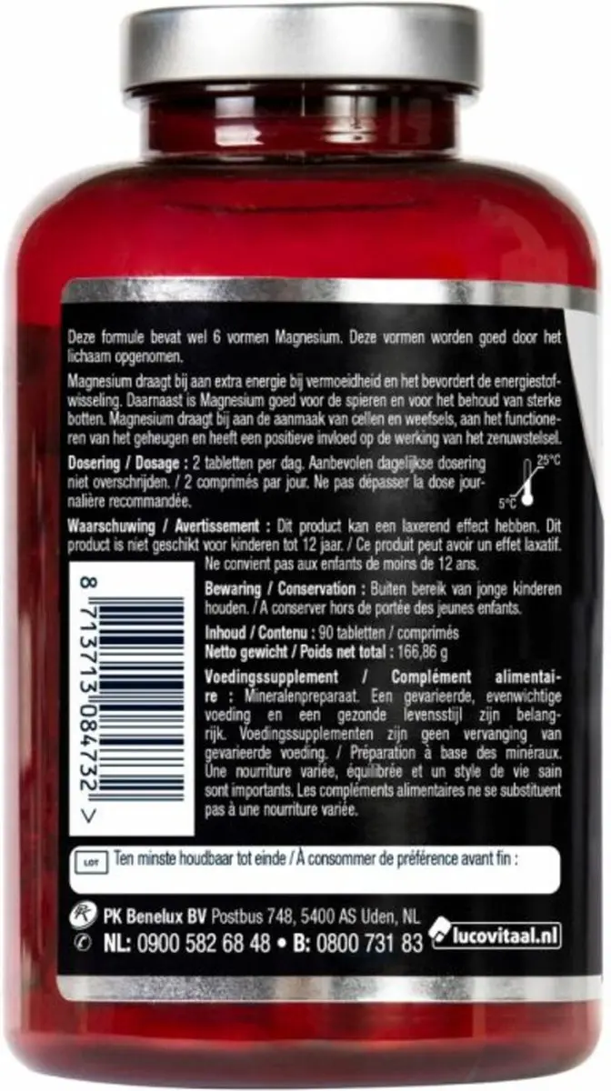 Lucovitaal Magnesium Super 6 Complex - 180 tabletten