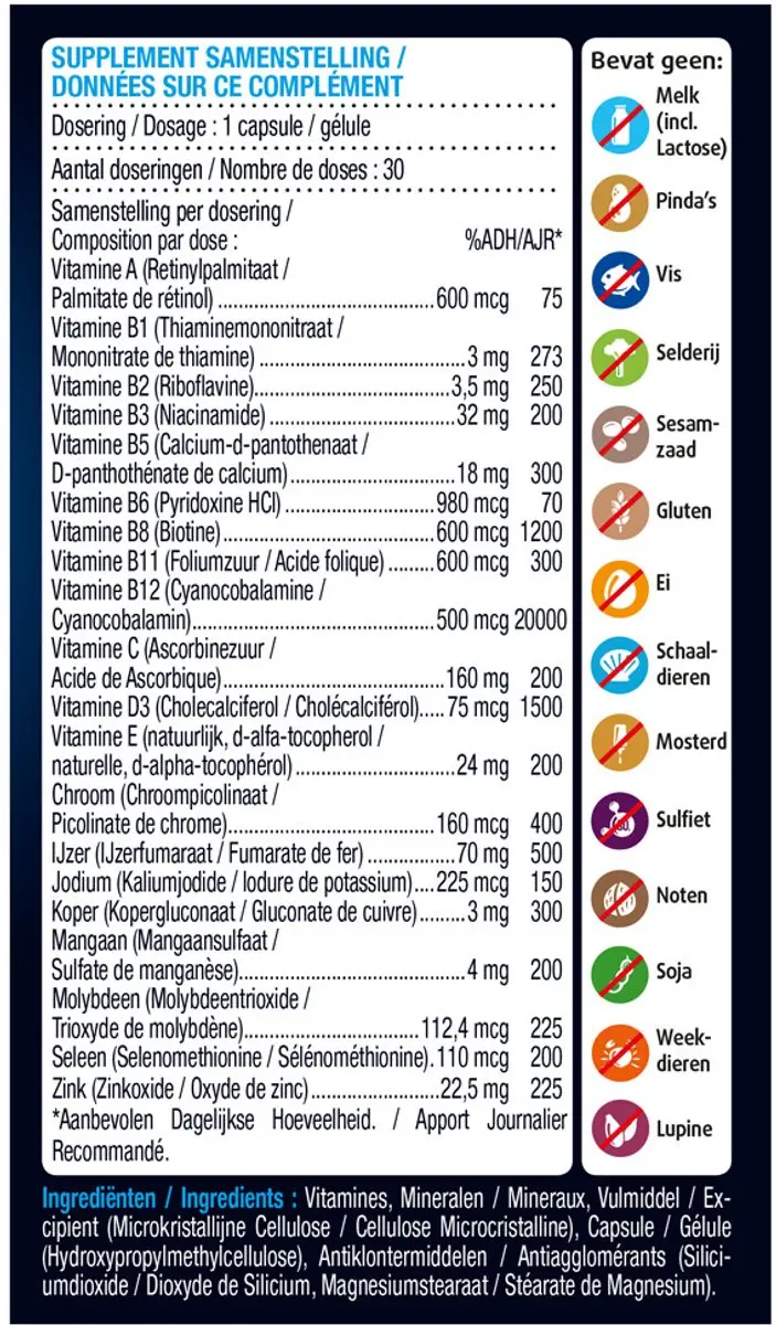 Lucovitaal WLS Multi Vitamine Mineralen Gastric Bypass - 60 Capsules