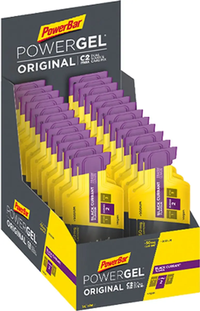 PowerBar PowerGel Energiegel 24 Stuks - 984ml - Black Currant