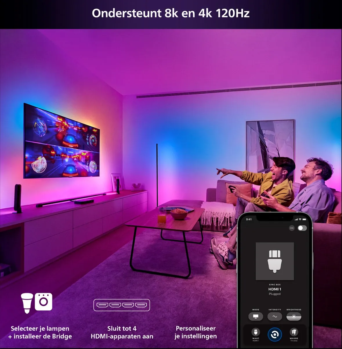 Philips Hue Play HDMI Sync Box 8K - Zwart
