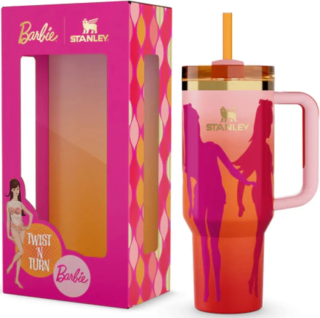 Stanley Quencher H2.0 Flowstate Tumbler 1.2L - Barbie 60s Twist and Turn - Roze