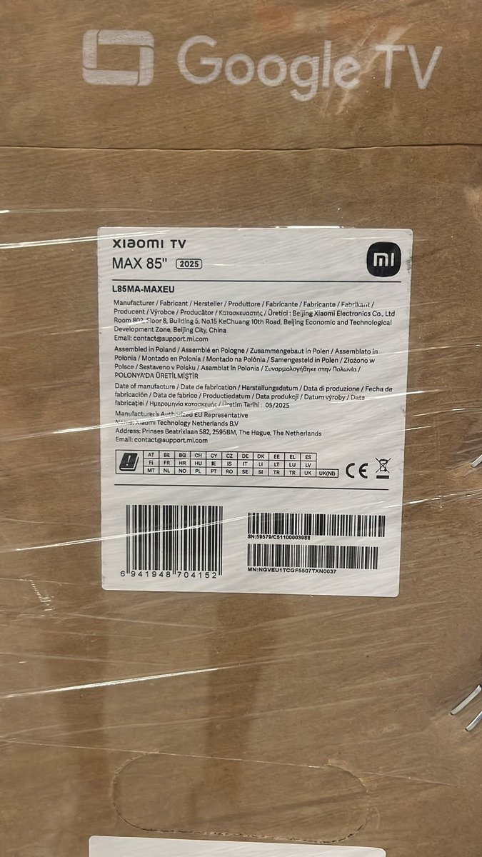 Smart TV Xiaomi ELA5730EU 4K Ultra HD 85" QLED