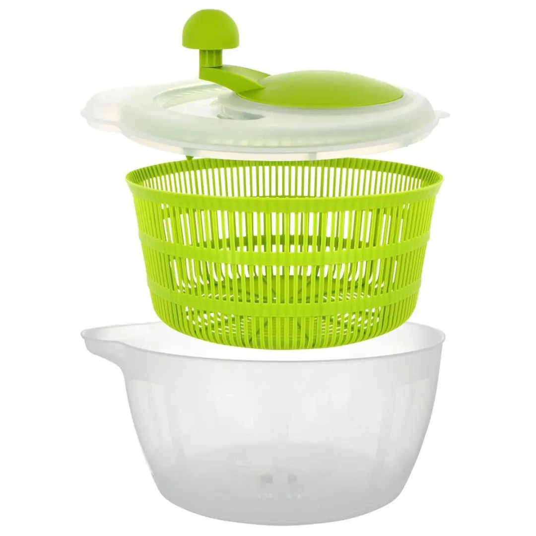 Westmark Slacentrifuge 5L - Ø26cm - BPA-vrij - Transparant/Groen