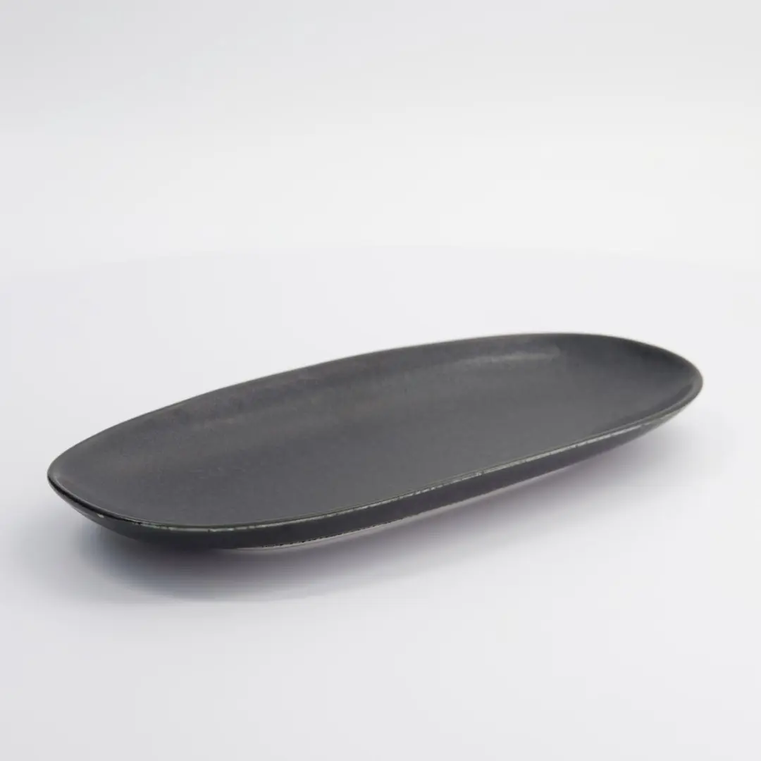 Tokyo Design Studio Matzwart Rechthoekig Bord Onyx Noir 28.5x14x2.5cm