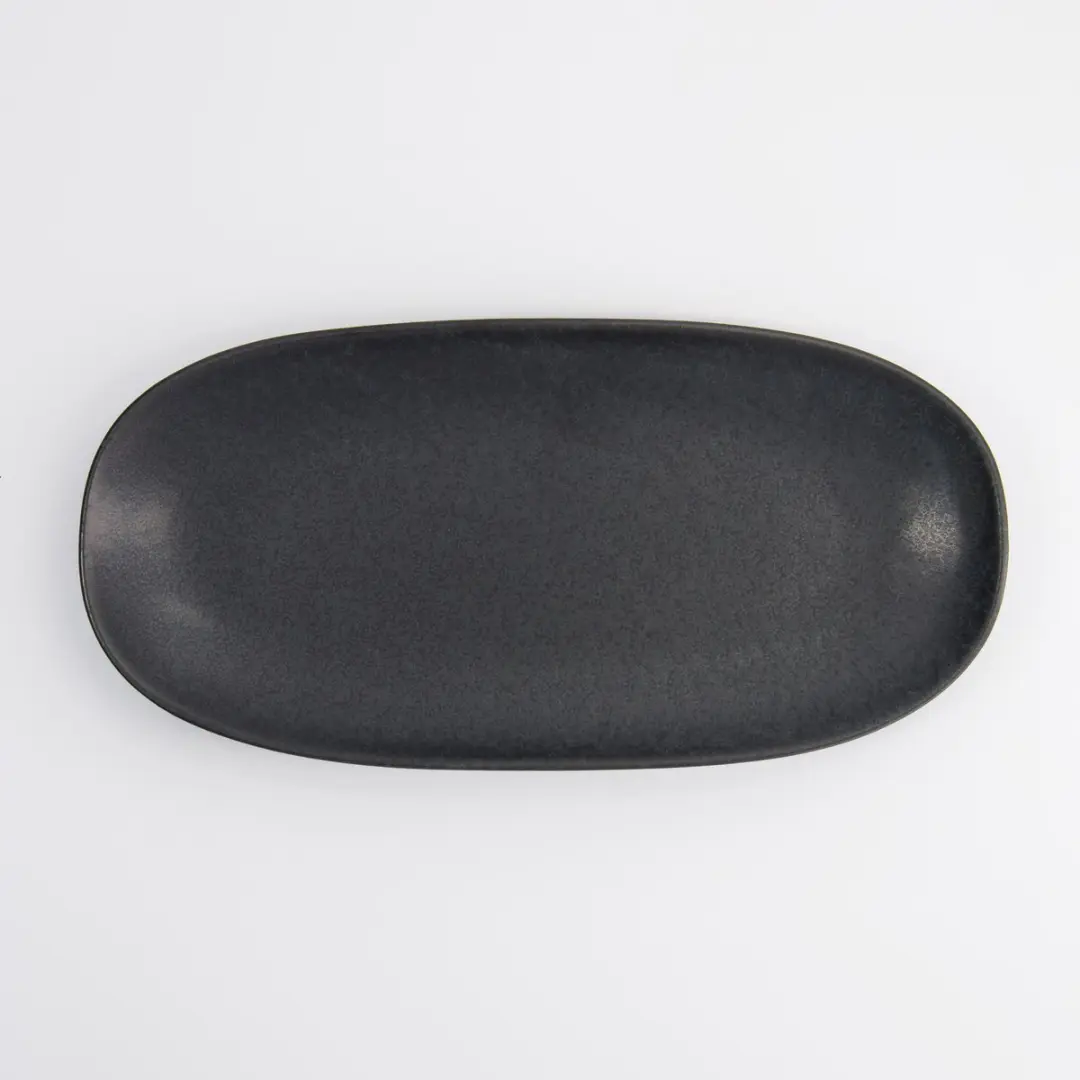 Tokyo Design Studio Matzwart Rechthoekig Bord Onyx Noir 28.5x14x2.5cm