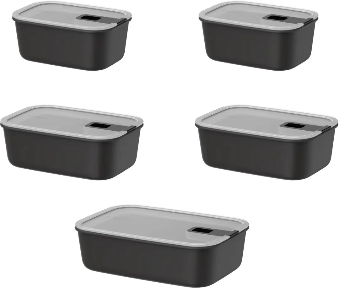 Mepal Vershouddoos 5-delig EasyClip Nordic black