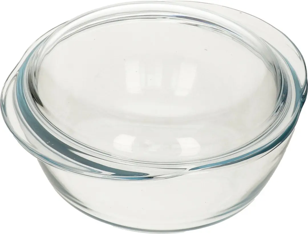 PYREX Ronde Glazen Ovenschaal met Deksel 2x - 2,1L