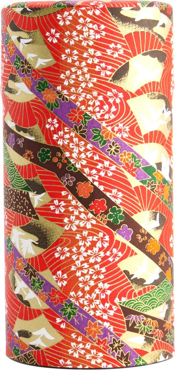 Tokyo Design Studio Theedoos Theeblik Roestvrij Staal - Rood 7.5x15.5cm