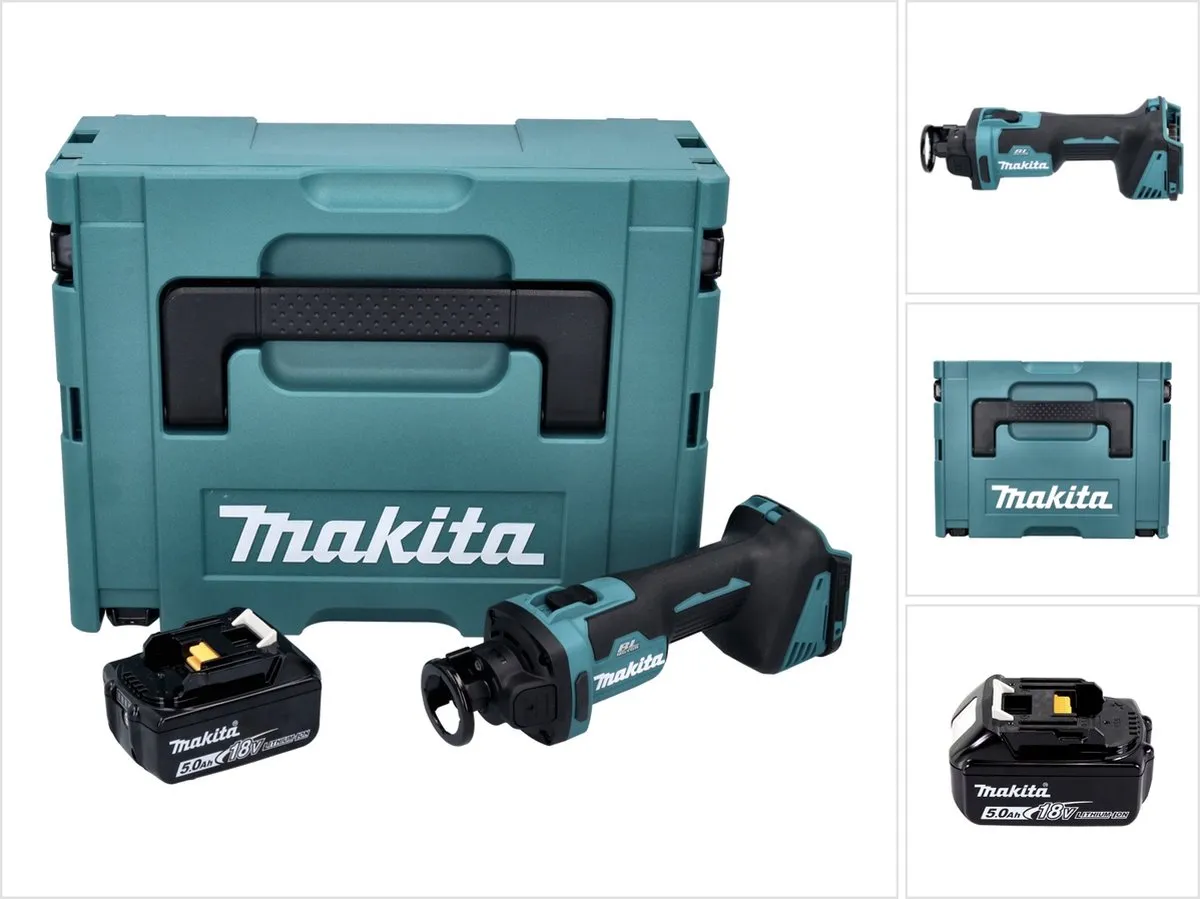 Makita DCO 181 T1J Accu-Rotatiesnijder 18V