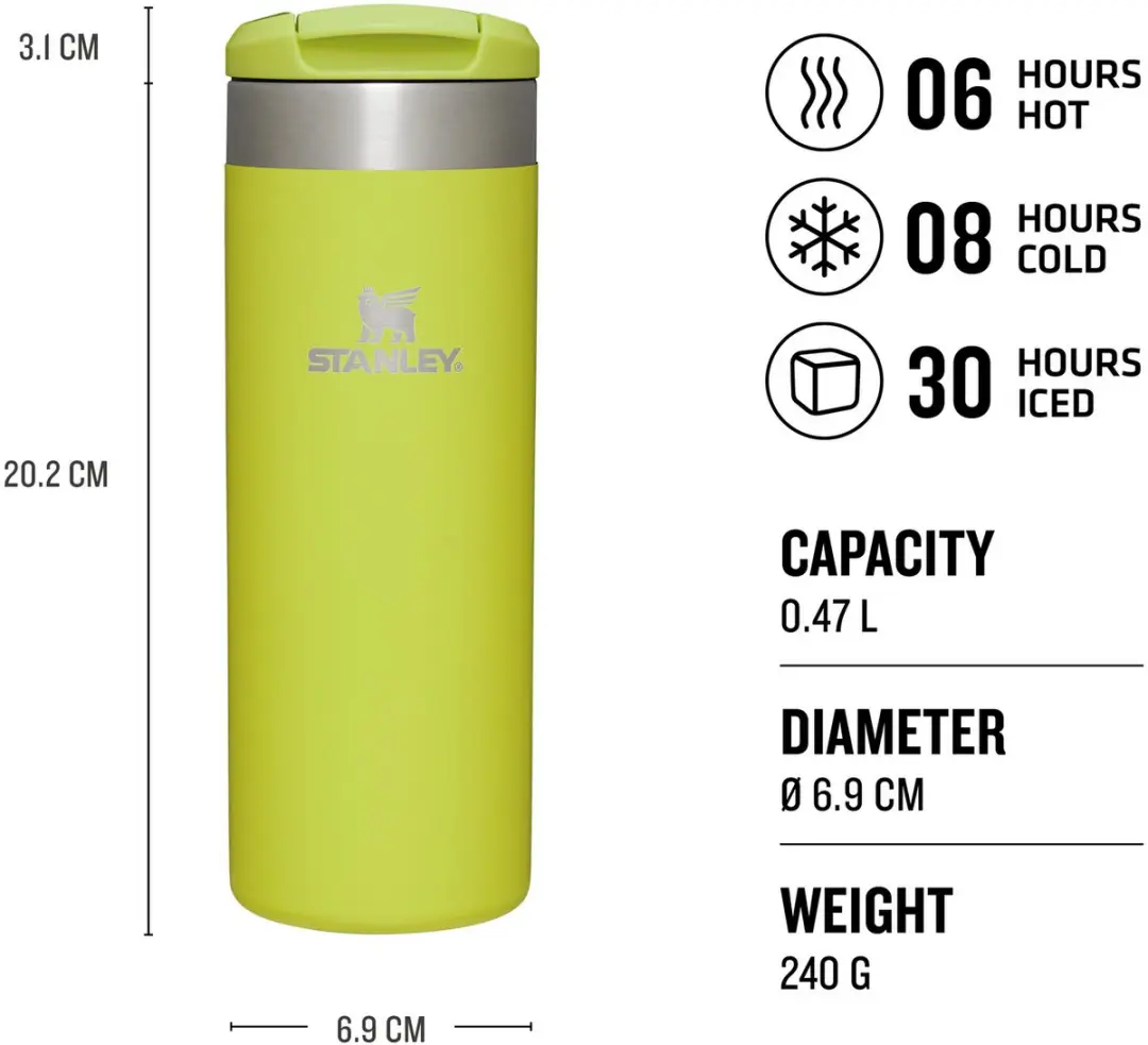 Stanley Aerolight Transit Thermosbeker 100000004553 - 470ml - Electric Yellow