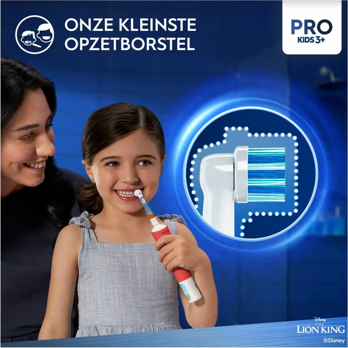 Oral-B Opzetborstels Kids Lion King - 4 Stuks - Blauw