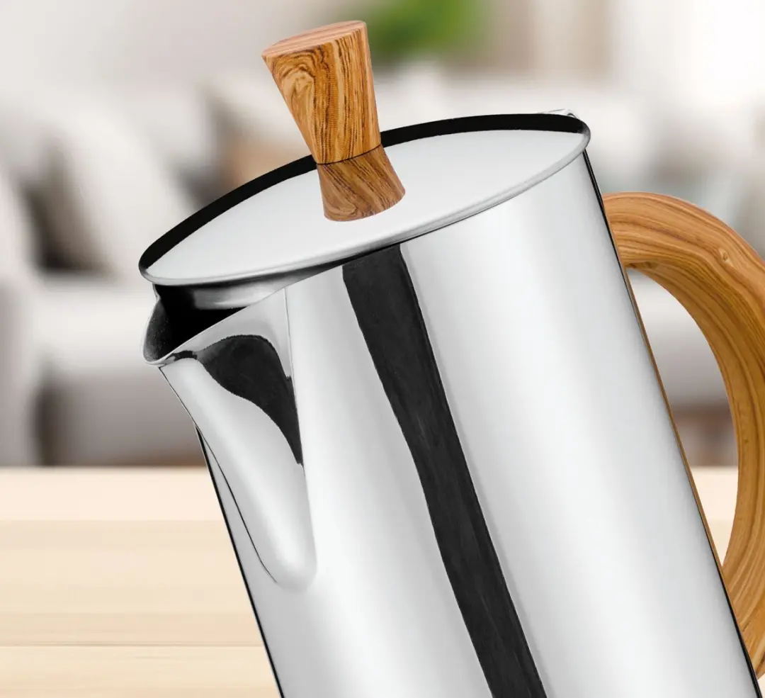 Cilio Figaro 4-kops Percolator - Zilver - 8.5cm