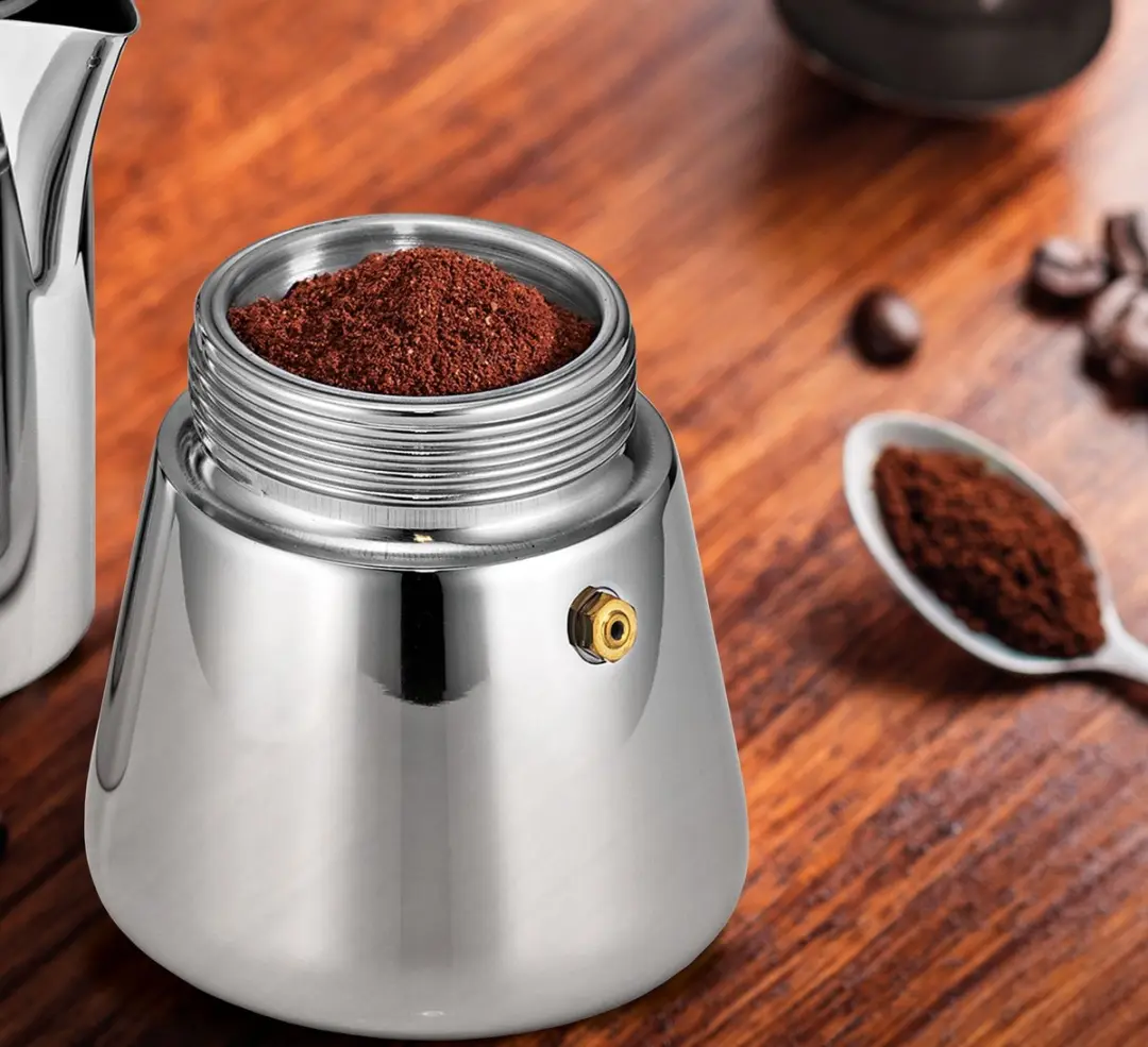 Cilio Figaro 4-kops Percolator - Zilver - 8.5cm