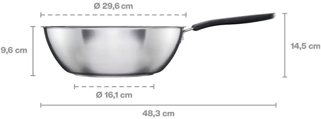 Fiskars Functional Form Wok 28cm - Keramische coating - Zwart
